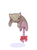 Brown Drooping Cat